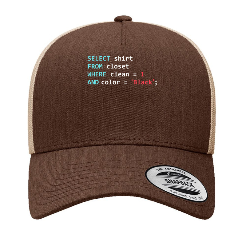 Programmer Sql Query Geek Database Coding Yupoong Trucker Cap by cm-arts | Artistshot