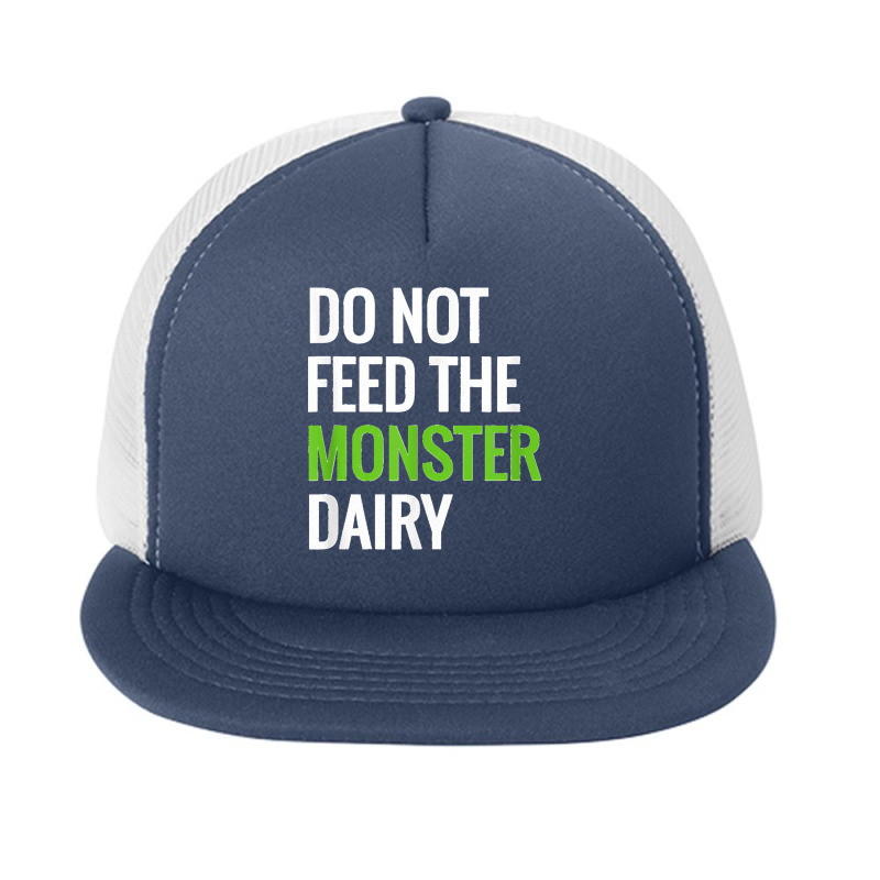 Dairy Free Monster Tee Dairy Allergy Design Foam Snapback hat by cm-arts | Artistshot