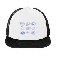 Ghibli Food  Blue Line Foam Snapback Hat | Artistshot