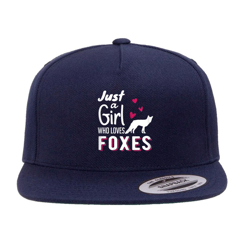 Just A Girl Who Loves Foxes Forest Animal Women T-shirts 5 panel snapback cap by thangdinhsinhelf | Artistshot