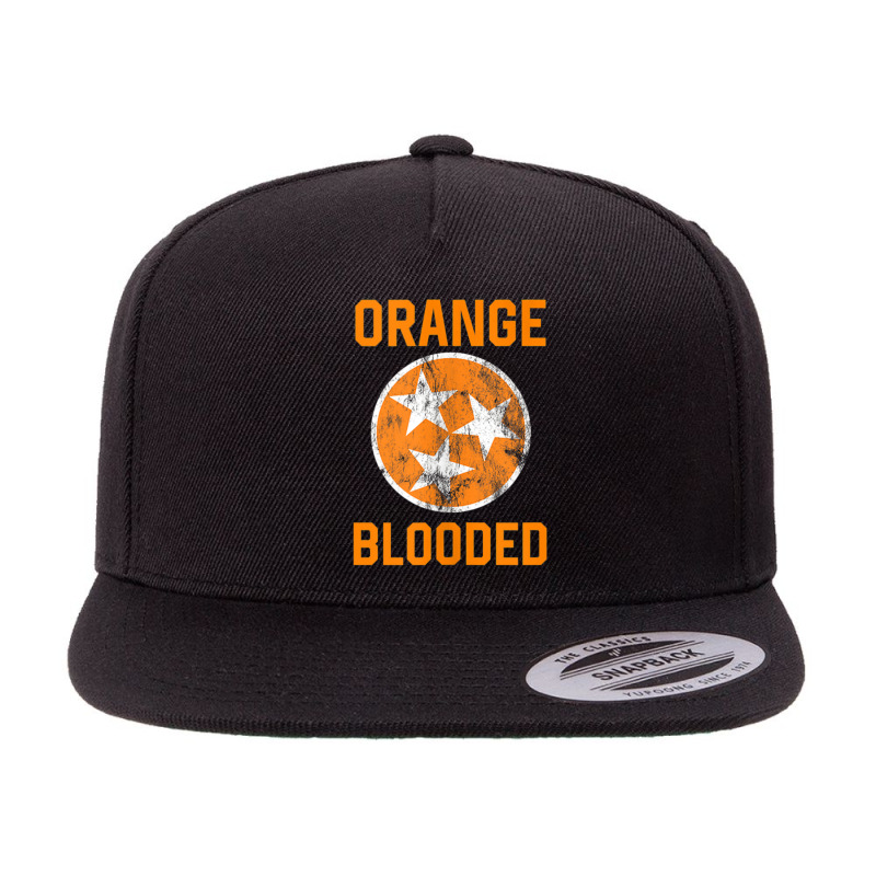 Tennessee Fan Orange Blooded Vol Sports Fan State Flag Tn Tank Top 5 panel snapback cap by cm-arts | Artistshot