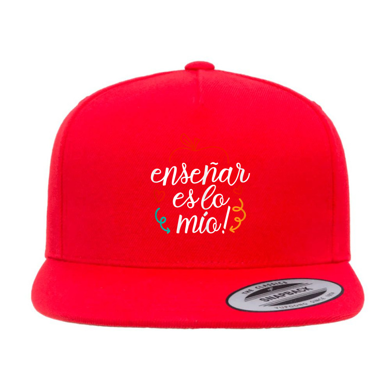 Womens Ensenar Es Lo Mio Playera Bilingual Spanish Teacher 5 panel snapback cap by liqualyfu | Artistshot