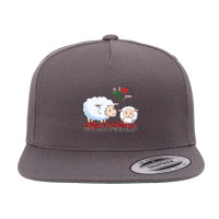 I Love You Mom Withe Cute 5 Panel Snapback Cap | Artistshot