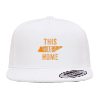 This Is Home Tennessee State Orange Proud Fan Vintage 5 Panel Snapback Cap | Artistshot