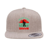 Vintage Funny Stomach Tummy Ache Survivor Sensitive Tummy T Shirt 5 Panel Snapback Cap | Artistshot