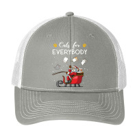 Cats For Everybody Christmas Cute Cat Cats For Everybody Christmas Cut Pa Trucker Cap | Artistshot