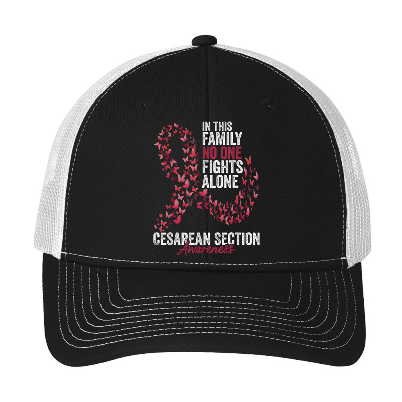 Cesarean Section Awareness Month Butterflies Burgundy Ribbon Pa Trucker Cap by Sombre | Artistshot