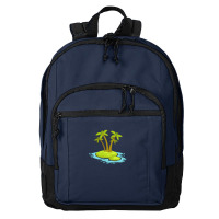 Mini Calm Island 1 Basic Backpack | Artistshot