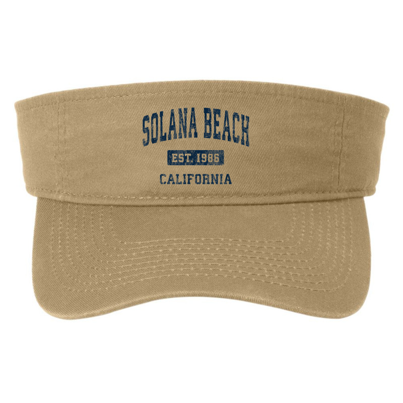 Solana Beach California Ca Vintage Athletic Sports Design Fashion Visor by Color | Artistshot