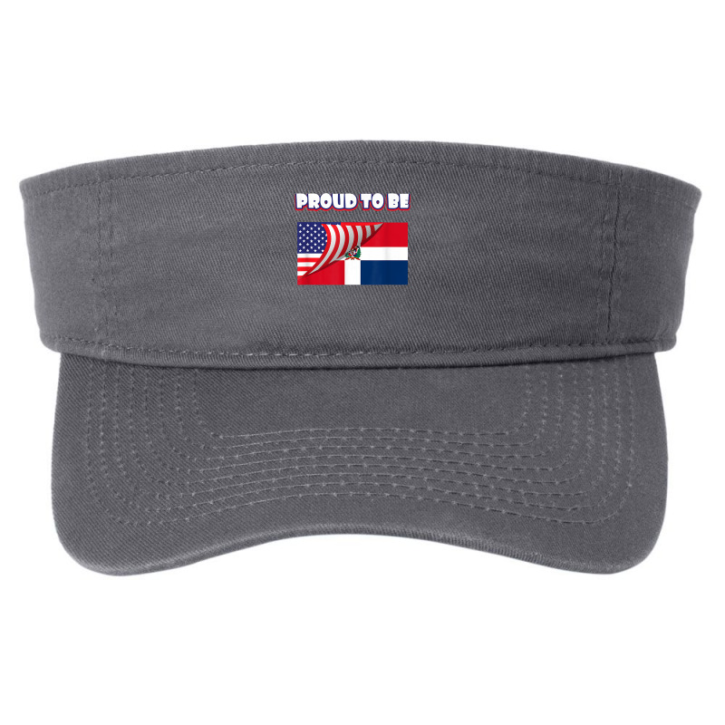 Proud To Be Dominican And American Flag July 4th Fashion Visor by SelwynOman | Artistshot