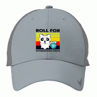 Roll For Intimidation Check Nike Dri-fit Cap | Artistshot