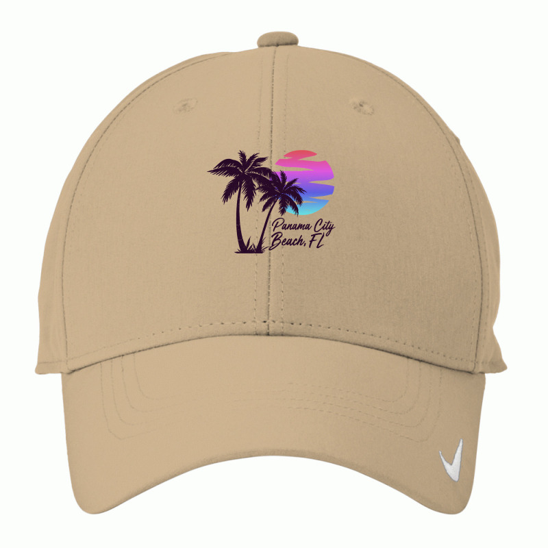 Panama City Beach Florida Vacation Trip Retro Vintage Sunset Sweatshir Nike Dri-FIT Cap by cm-arts | Artistshot