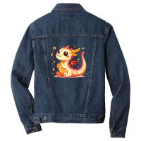 Funny Dragon Men Denim Jacket | Artistshot