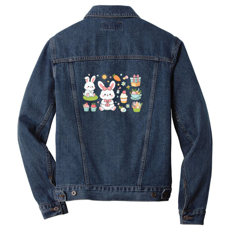 Cute Rabbit Men Denim Jacket | Artistshot