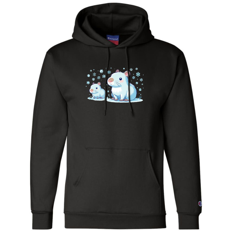 Duo Capybara Champion Hoodie | Artistshot