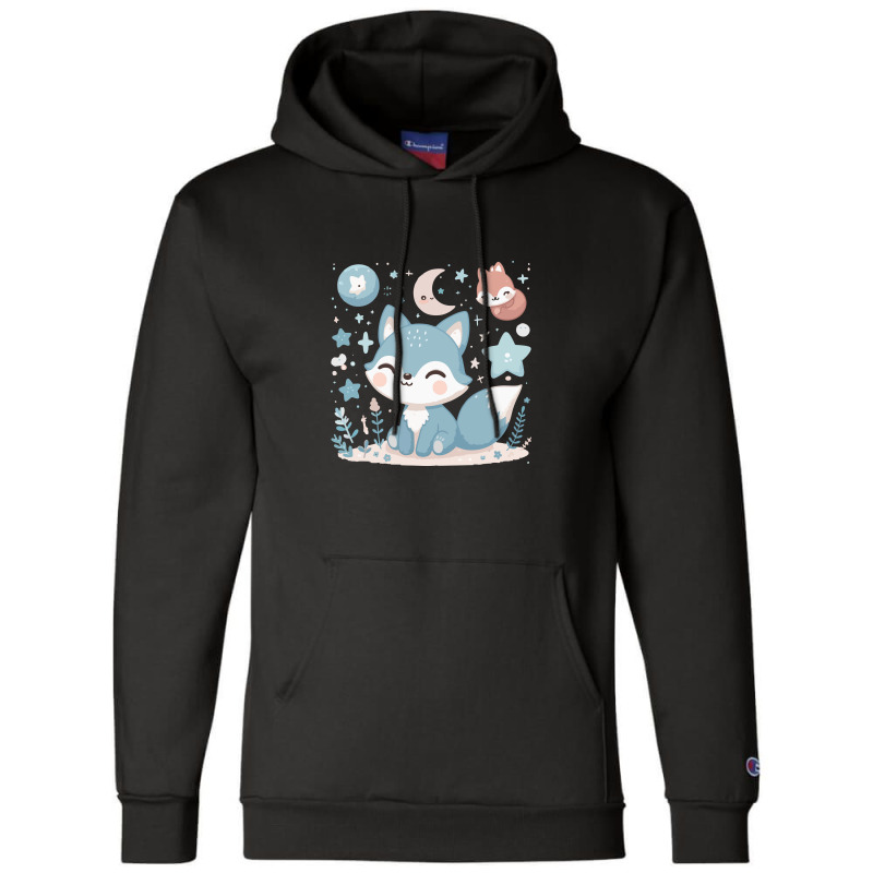 Cute Fox Champion Hoodie | Artistshot