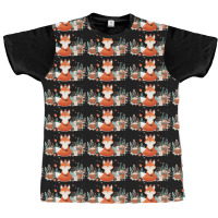 Orange Fox Graphic T-shirt | Artistshot