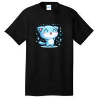 Cat Happy Basic T-shirt | Artistshot