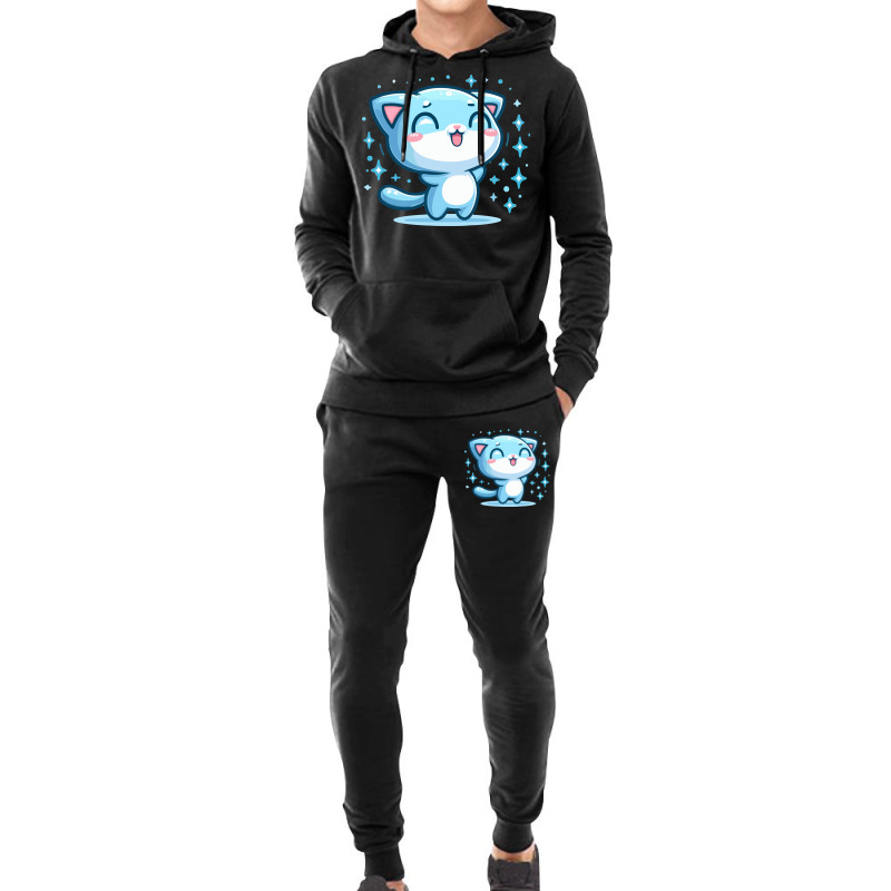 Cat Happy Hoodie & Jogger Set | Artistshot