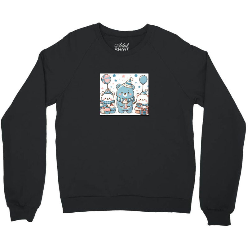 Happy Bear Crewneck Sweatshirt | Artistshot