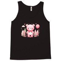 Bear Pink Cute Tank Top | Artistshot