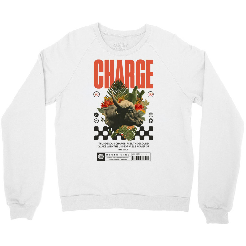 Thunderous Charge Crewneck Sweatshirt by New Nice Shirt | Artistshot