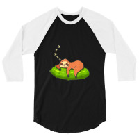 Lazy Sloth & Pickle Lover Cute Graphic 3/4 Sleeve Shirt | Artistshot