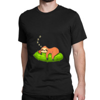 Lazy Sloth & Pickle Lover Cute Graphic Classic T-shirt | Artistshot