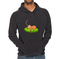 Lazy Sloth & Pickle Lover Cute Graphic Vintage Hoodie | Artistshot