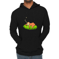 Lazy Sloth & Pickle Lover Cute Graphic Lightweight Hoodie | Artistshot