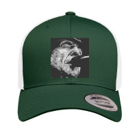 Leonard Cohen High Quality Original Digital Drawing By Aryan Shahabian Retro Trucker Cap | Artistshot