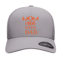 Mom I Went With Dad.mom To Bruh Seamless Cap | Artistshot