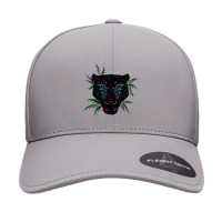 Psychedelic Ayahuasca Black Jaguar Spirit Shaman Animal Seamless Cap | Artistshot