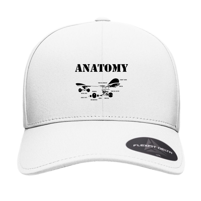 Anatomy Of Skateboard Seamless Cap by cm-arts | Artistshot