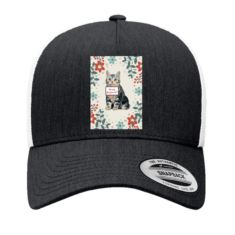 Christmas American Shorthair Cat Yupoong Trucker Cap by CharlieFairchild | Artistshot