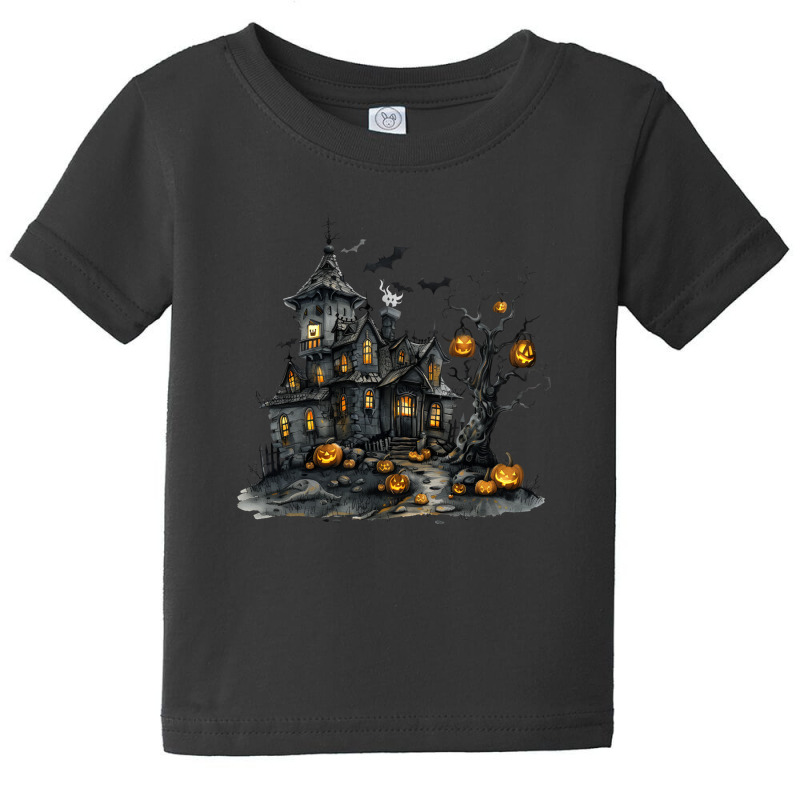 Pumpkin House Scary - Halloween Day Baby Tee by risedesignid | Artistshot