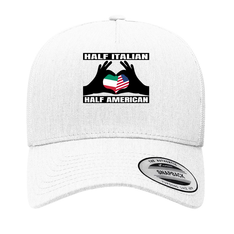 Half Italian Half American Italia Heritage & Usa Dna Flag Pullover Hoo Yupoong Trucker Cap by cm-arts | Artistshot