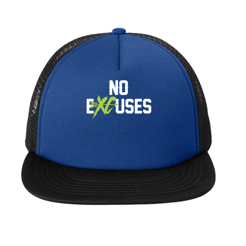 No Excuses Cross Country Track Running Jogger Funny Gift Pullover Hood Foam Snapback hat by cm-arts | Artistshot