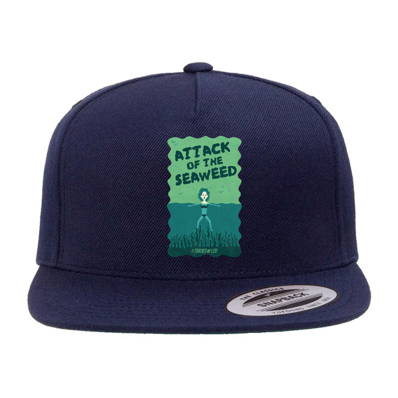 Attack Of The Seaweed 5 panel snapback cap by Kanjolen689 | Artistshot