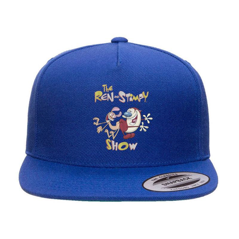 Ren And Stimpy Classic Show Title 5 panel snapback cap by cm-arts | Artistshot