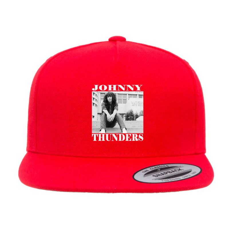 Black Johnny Thunders Classic 5 panel snapback cap by MikaelaLynnHolbrook | Artistshot