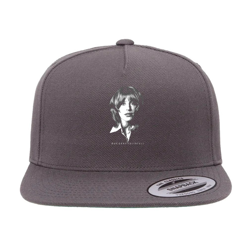 Marianne Faithfull   Retro 5 panel snapback cap by MichaelHolland | Artistshot