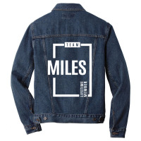 Miles Personalized Name Birthday Gift Men Denim Jacket | Artistshot