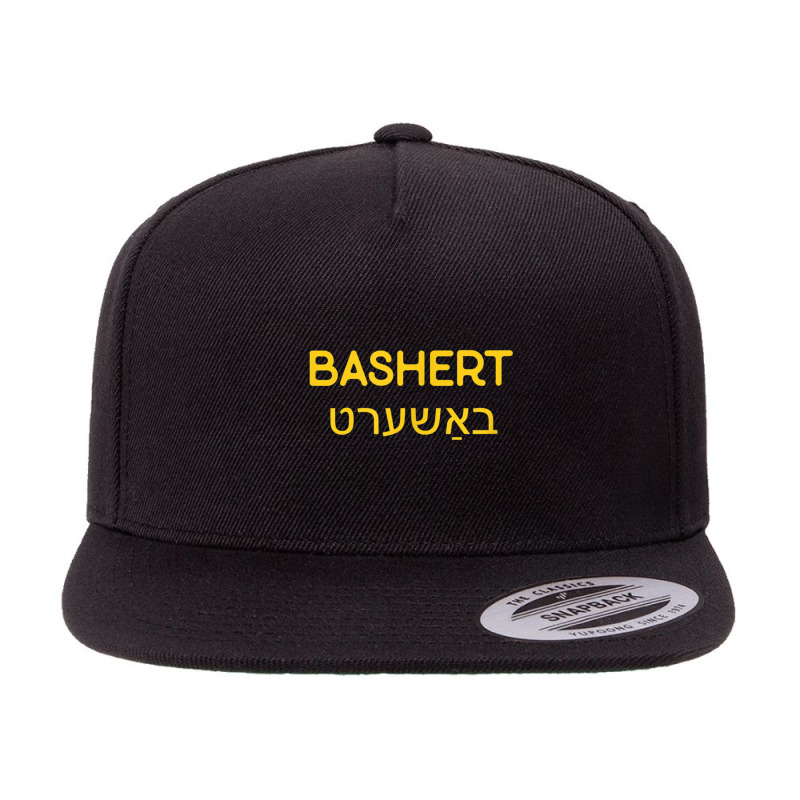 Jewish Wedding Gift   Bashert T Shirt 5 panel snapback cap by cm-arts | Artistshot