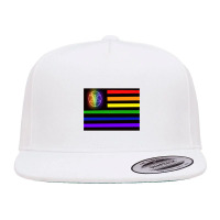 Satanic Temple Pride Flag 5 Panel Snapback Cap | Artistshot