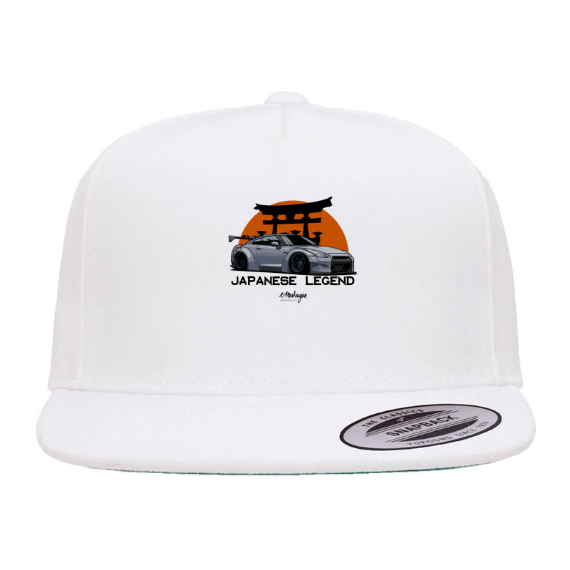 Gtr. Japanese Legend (gray) 5 panel snapback cap by ThomasAndruska | Artistshot