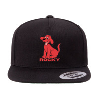 Rockythe Big Red Dog 5 Panel Snapback Cap | Artistshot