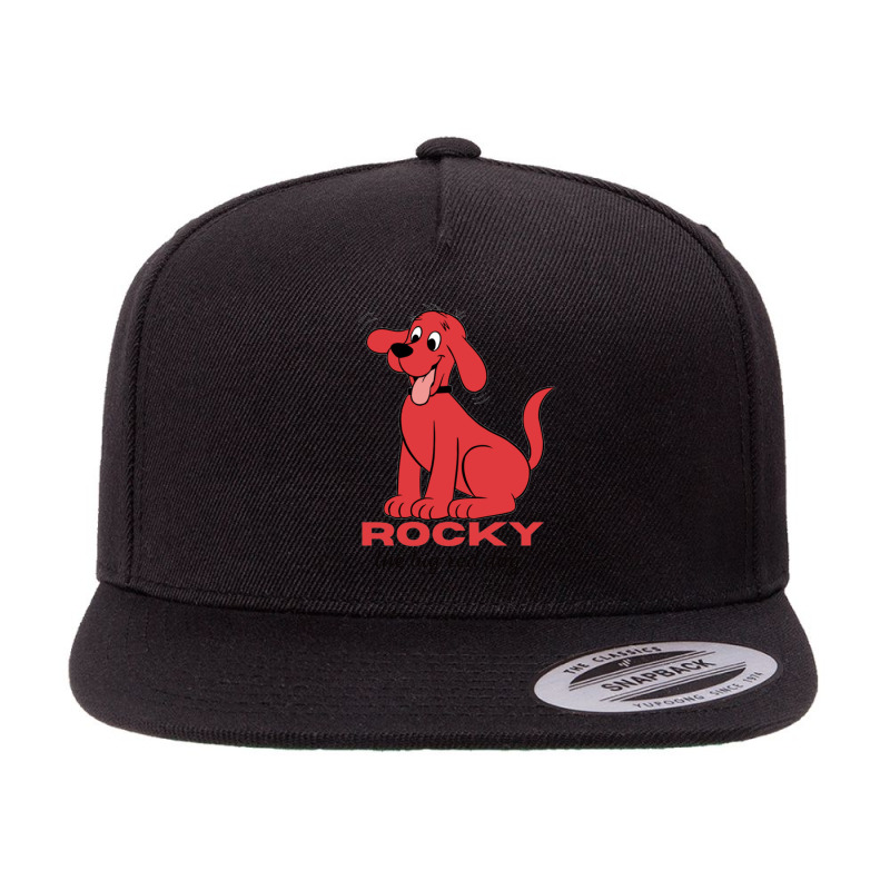 Rockythe Big Red Dog 5 panel snapback cap by TIMOTHYSHRINER | Artistshot