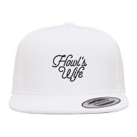 Howl_s Wife Lettering 5 Panel Snapback Cap | Artistshot