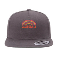 California Hippie Rainbow 60s 70s Groovy Love Peace Roller T Shirt 5 Panel Snapback Cap | Artistshot